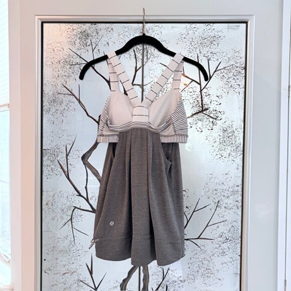 Lululemon XS Rest Less Tank Gray Built In Bra Activewear Running Gym Relaxed Top - Picture 4 of 10